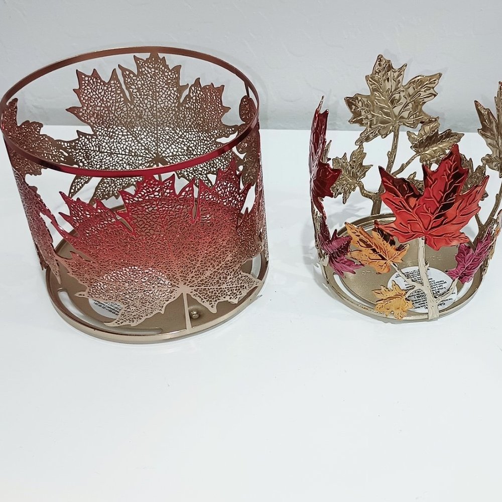 Bath and Body Works Fall Leaves Ombre Candle Holders